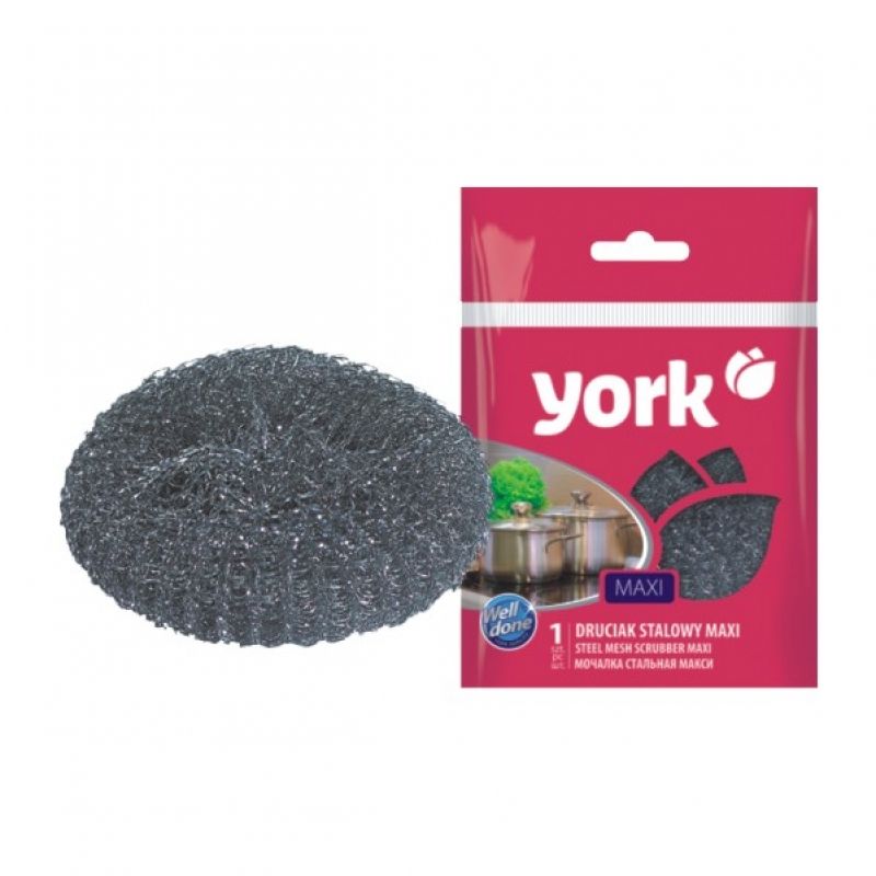 York Стальная мочалка ддля посуды Макси 32 гр