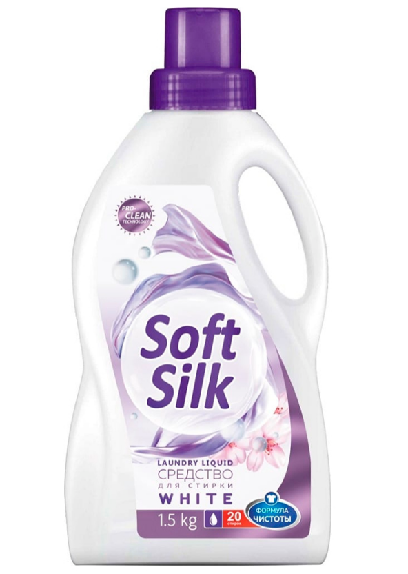 Romax Soft Silk White Жидкое средство для стирки белого белья 1,5 кг на 20 стирок