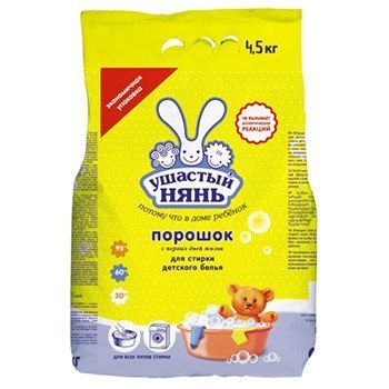 Ушастый нянь Стиральный порошок для детского белья универсальный 4,5 кг