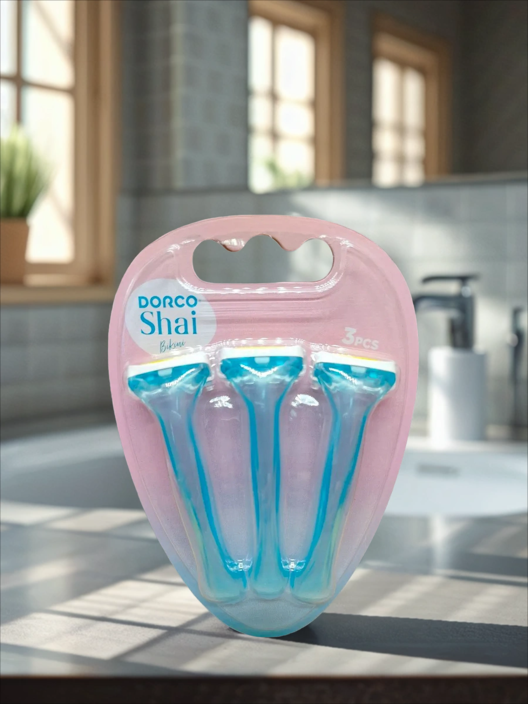 Dorco Shai Bikini Одноразовые женские бритвенные станки для зон бикини 3 шт
