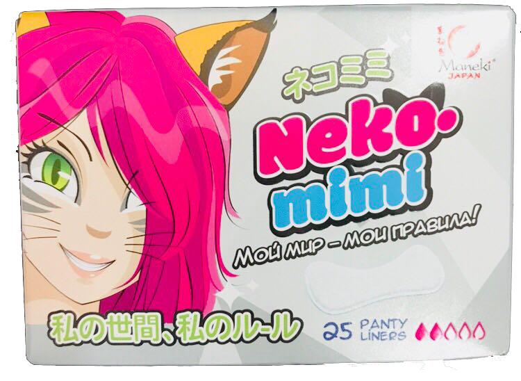 Maneki Neko-Mimi Женские гигиенические прокладки ежедневные 15,5 см 25 шт
