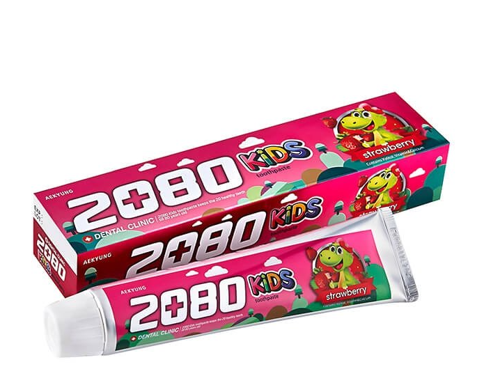 Aekyung Dental Clinic 2080 KIDS Strawberry Зубная паста детская клубничная 80 гр