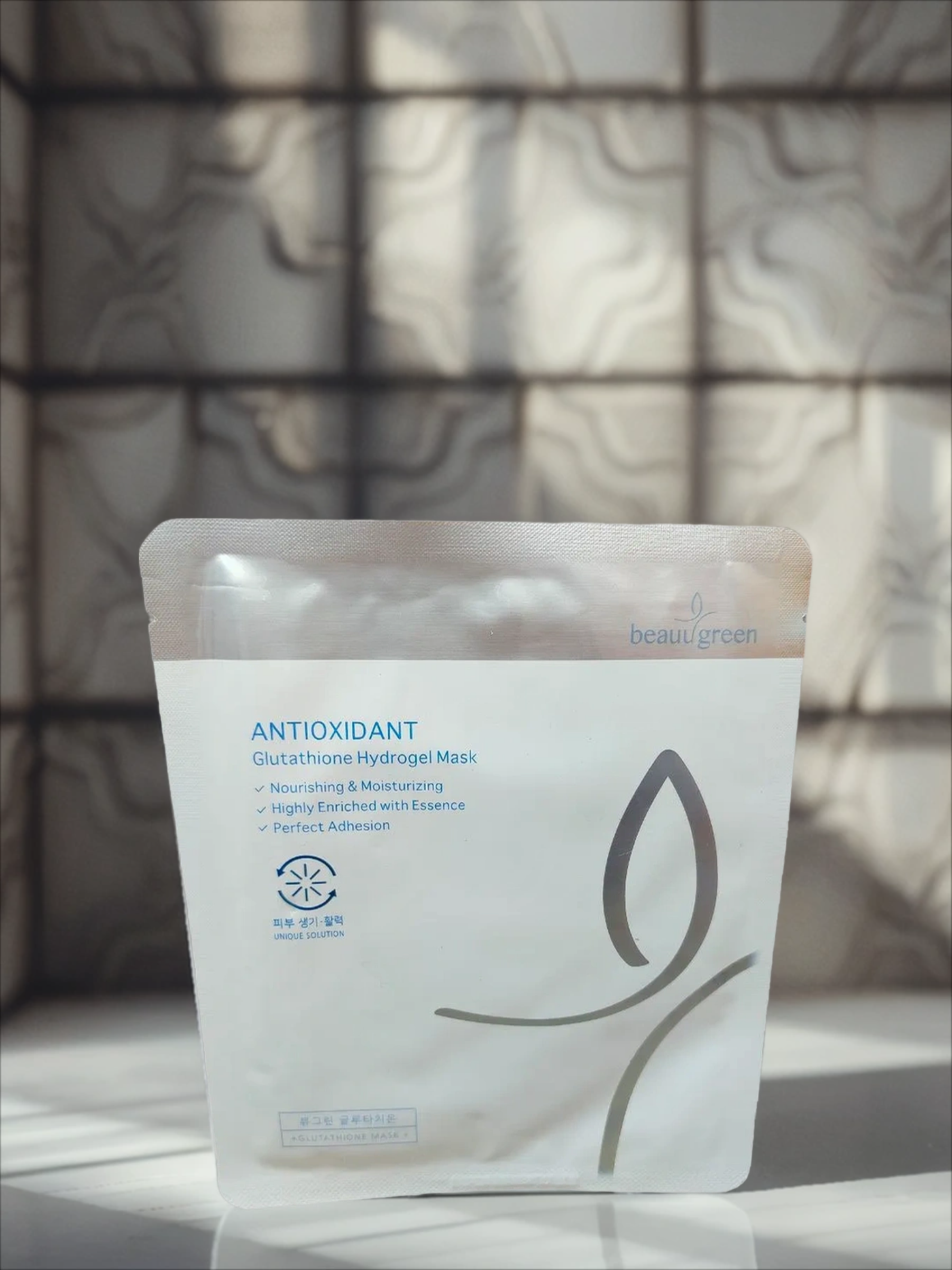 BeauuGreen Hydrogel Mask Glutathione Antioxidant Гидрогелевая маска для лица детокс с глутатионом 30 гр
