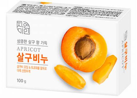 Mukunghwa Rich Apricot Soap Восстанавливающее косметическое мыло с маслом абрикоса 90 гр