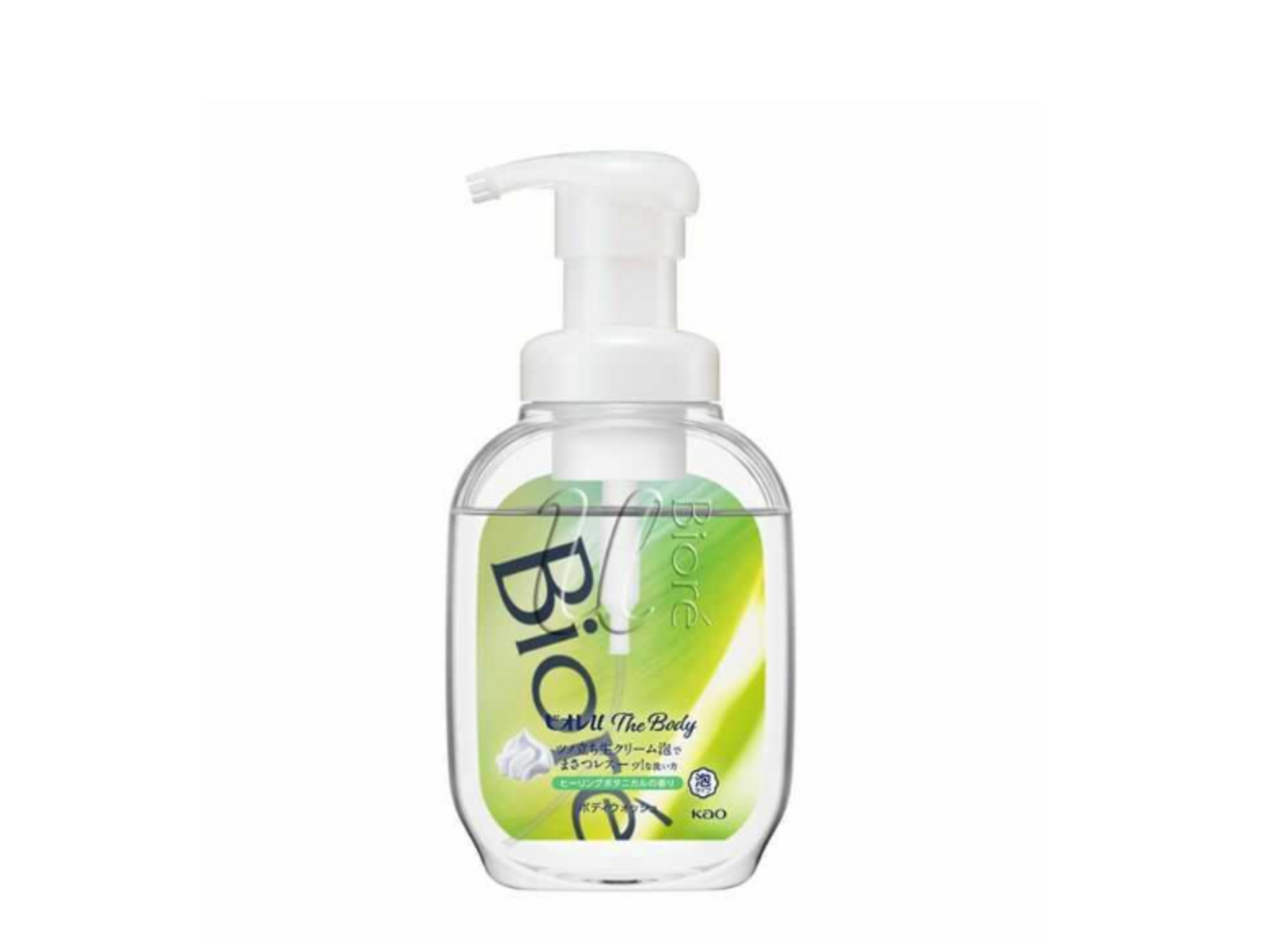 Kao Biore u The Body Foam Healing Botanical Мыло-пенка для душа с ароматом Свежей зелени 540 мл