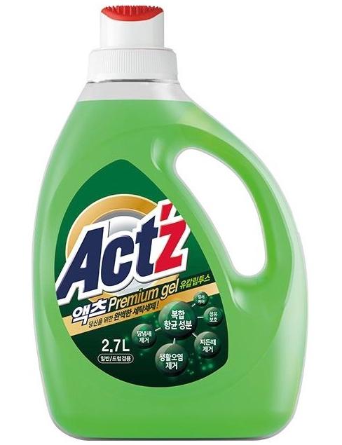 Pigeon Act'z Premium Gel Концентрированный гель для стирки для всех типов стиральных машин с ароматом эвкалипта 2,7 л с крышкой-щеточкой