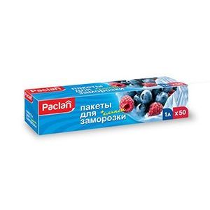 Paclan Пакеты для заморозки с клипсами 18*28 см 1 л 40 шт