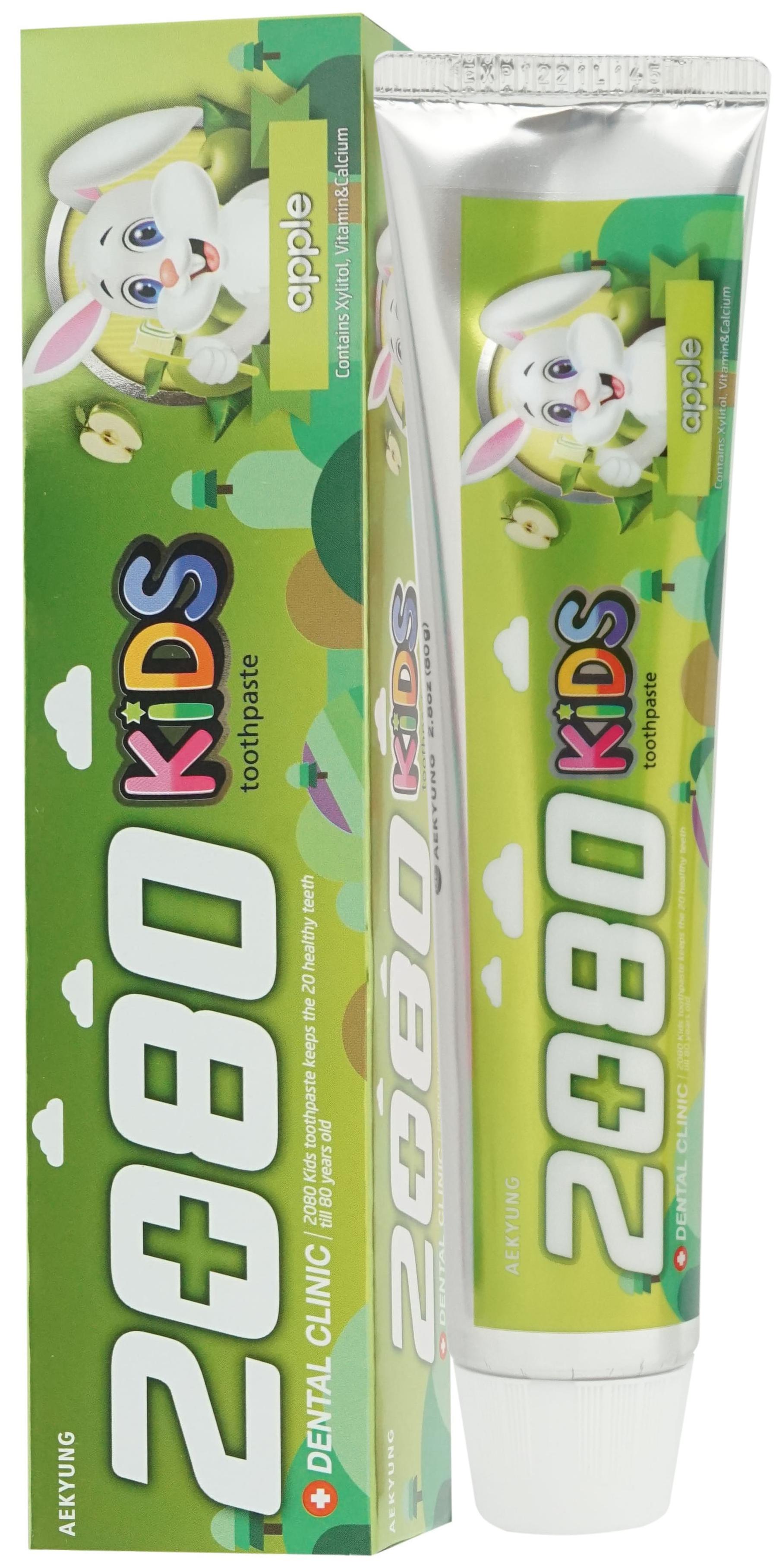 Aekyung Dental Clinic 2080 KIDS Apple Зубная паста детская Яблочная 80 гр