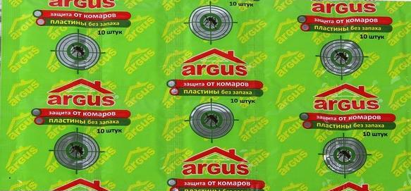 Argus Пластины от комаров без запаха 10 шт