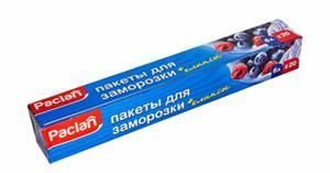 Paclan Пакеты для хранения и заморозки продуктов с клипсами 30*46 см 6 л 20 шт