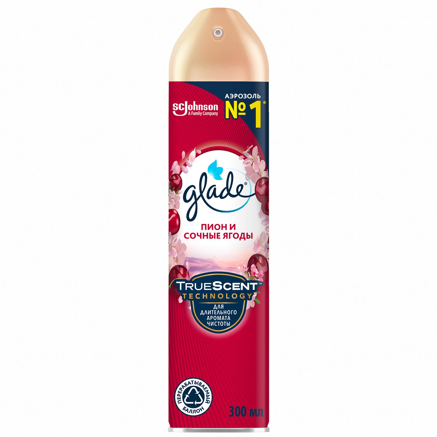 Glade Освежитель воздуха Пион и сочные ягоды 300 мл