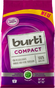Burti Сompact Концентрированный универсальный стиральный порошок для цветного и тонкого белья 1,3 кг на 26 стирок
