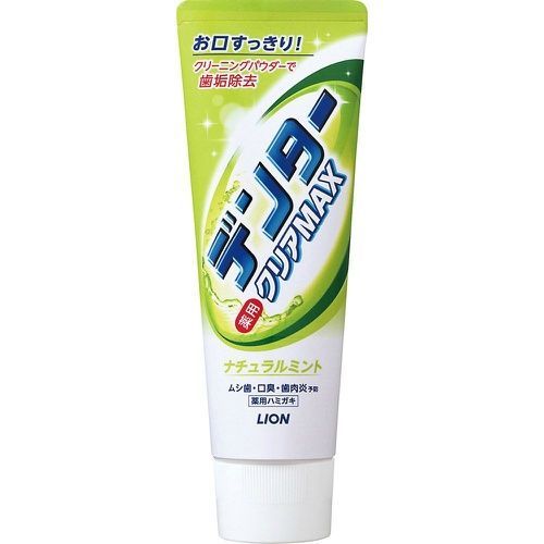 Lion Dentor Clear Max Natural mint Зубная паста с чистящим порошком для защиты от кариеса со вкусом натуральной мяты 140 гр