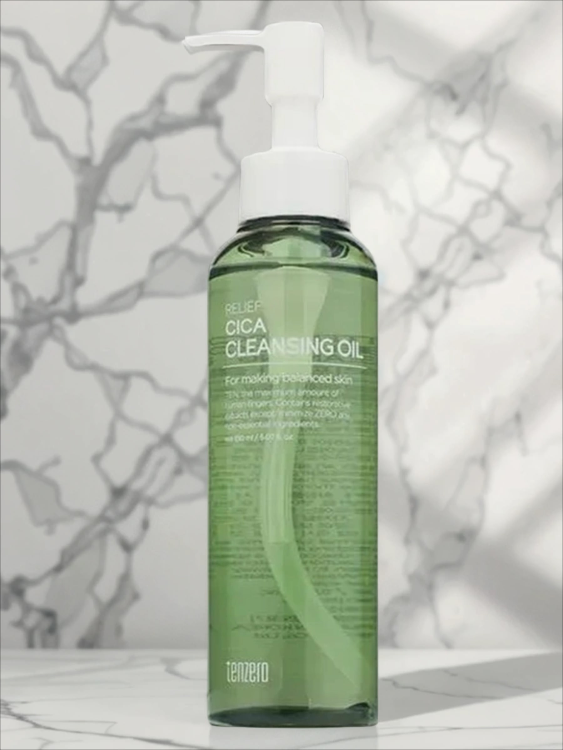 Tenzero Cleansing Oil Relief Cica Гидрофильное масло для лица разглаживающее с центеллой азиатской 150 мл