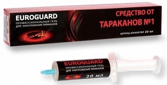 Eurogard Гель-шприц для уничтожения тараканов и муравьев 30 гр