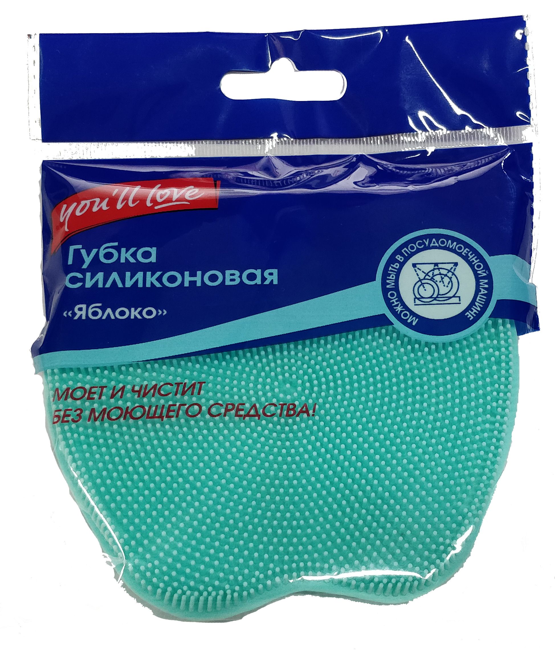 Home Queen You`ll love Губка силиконовая Яблоко
