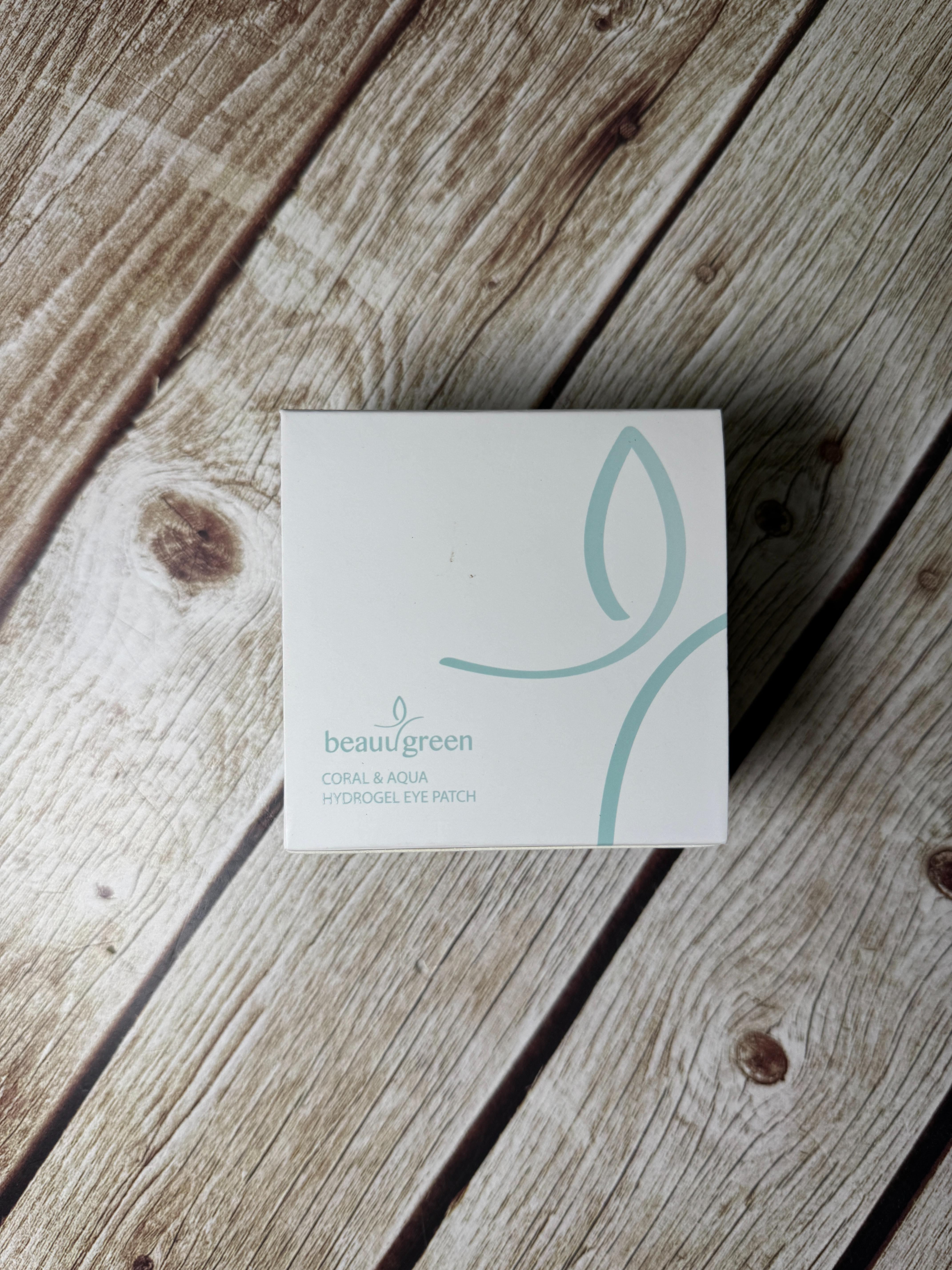 BeauuGreen Hydrogel Eye Patch Hydrating Solution Coral & Aqua Гидрогелевые патчи для кожи вокруг глаз с экстрактом морских водорослей и коралами 60 шт 90 гр