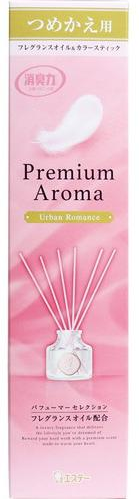 ST Shoushuuriki Premium Aroma Stick Наполнитель и сменные палочки для освежителя воздуха с ротанговыми палочками Городской романс 50 мл