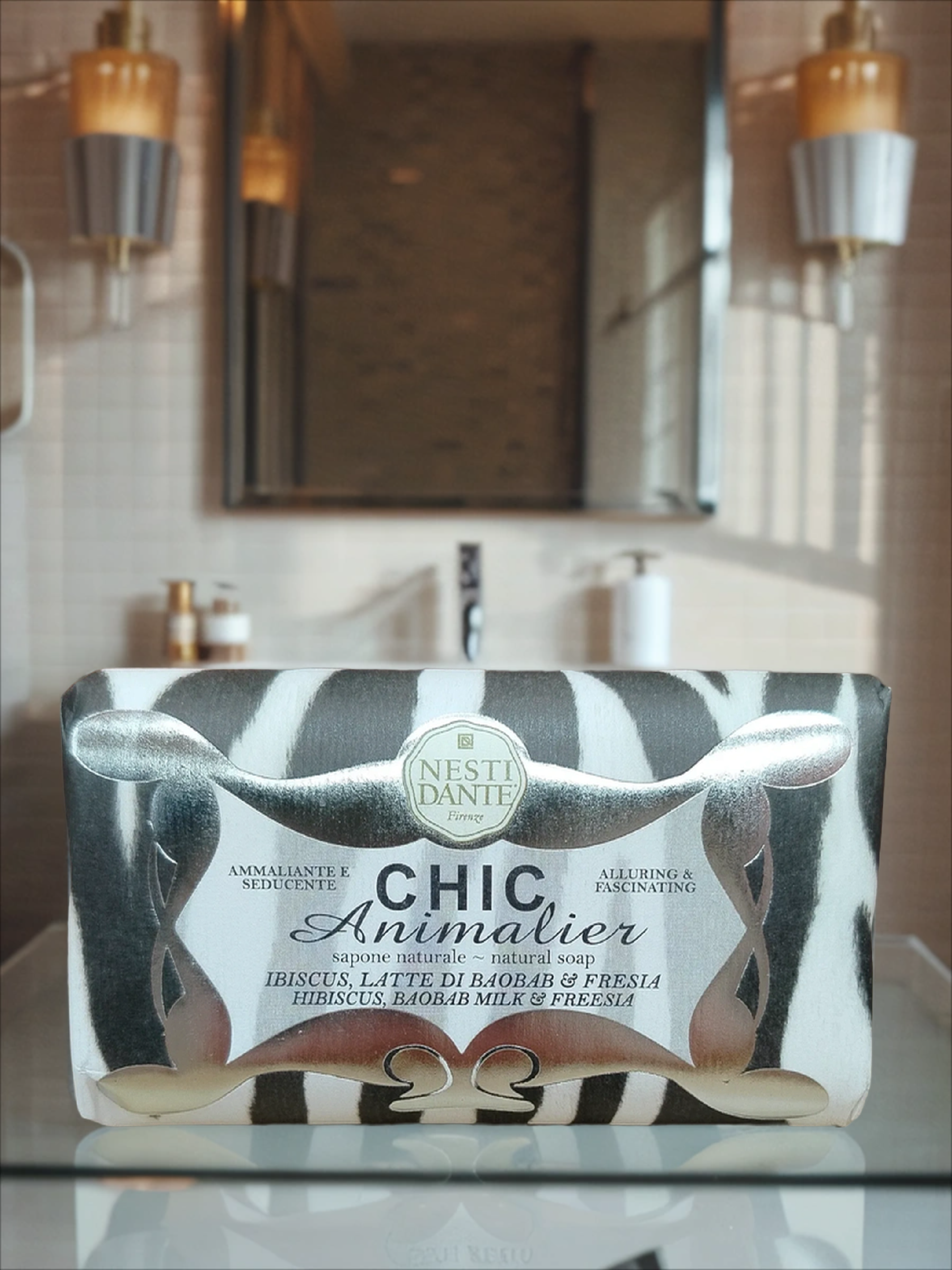 Nesti Dante Chic Animalier White Soap Мыло натуральное Шикарное Белое 250 гр