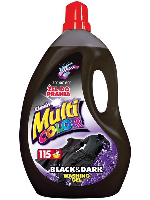Clovin Multi Color Black & Dark Гель для стирки темных и черных тканей с ланолином 4 кг на 133 стирки