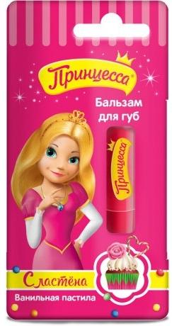 Clever Принцесса Детский бальзам для губ Ванильная пастила 3,5 гр