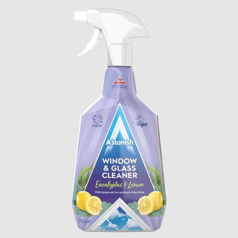 Astonish Window & Glass Eucaliptus & Lemon Cleaner Спрей для стекол и зеркал Эвкалипт и лимон 750 мл