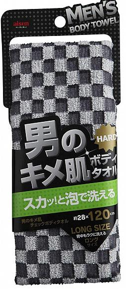 Aisen Men's Skin Texture Мочалка мужская массажная жесткая удлиненная 28*120 см
