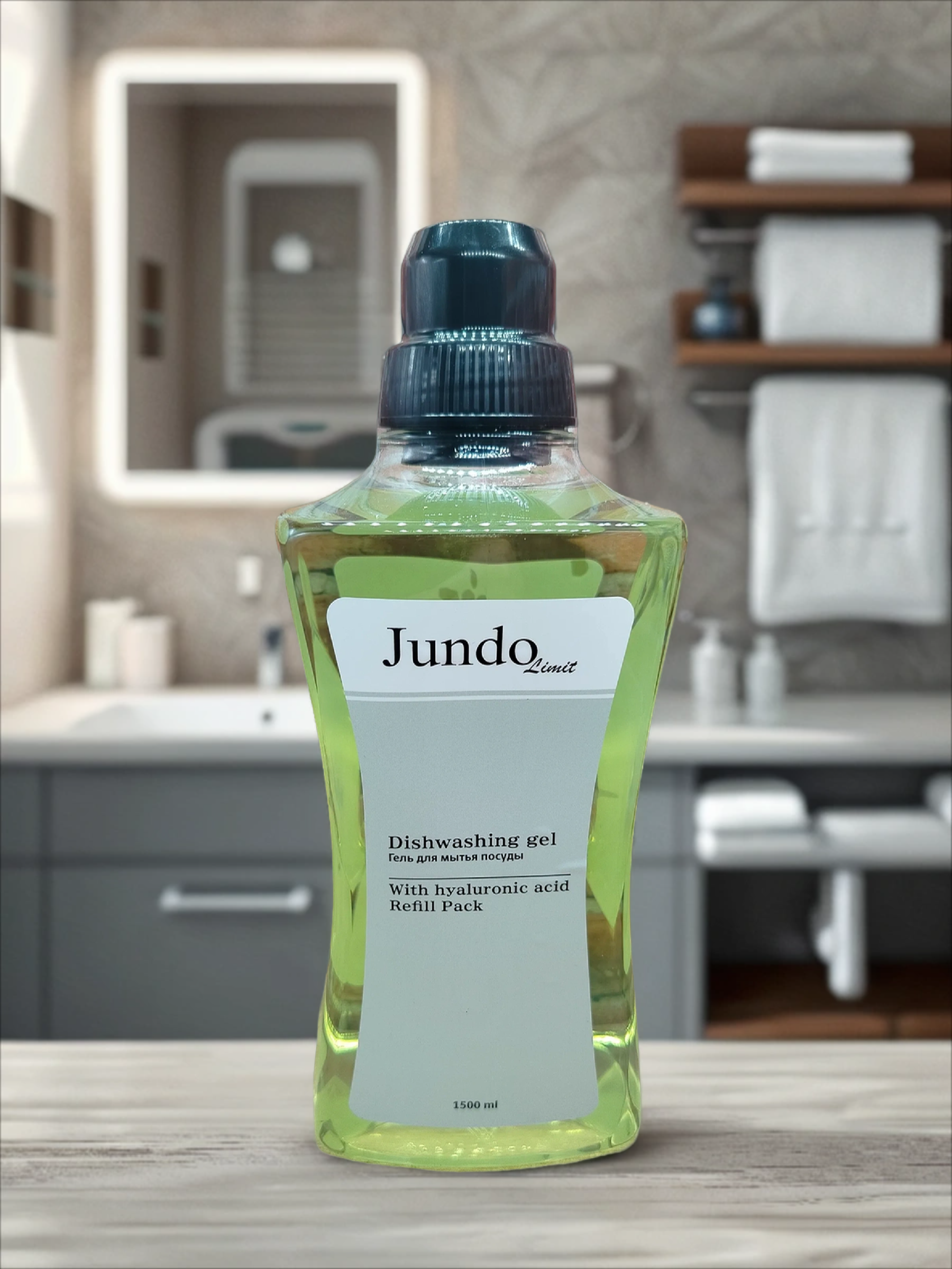 Jundo Limit №4 Средство для мытья посуды с гиалуроновой кислотой Зеленый инжир 1500 мл