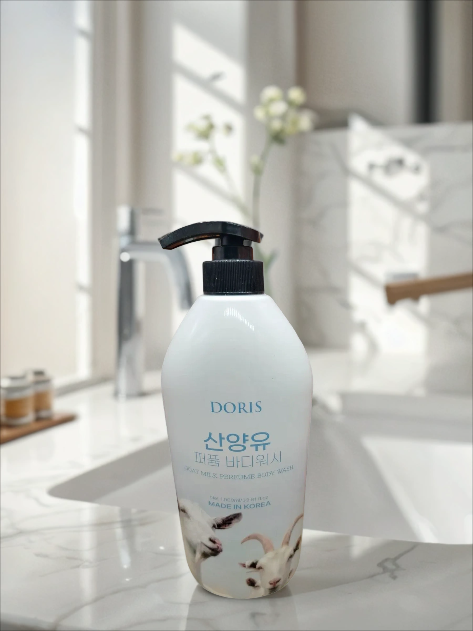 Jigott Doris Perfume Body Wash Goat Milk Гель для душа парфюмированный с Козьим молоком 1000 мл