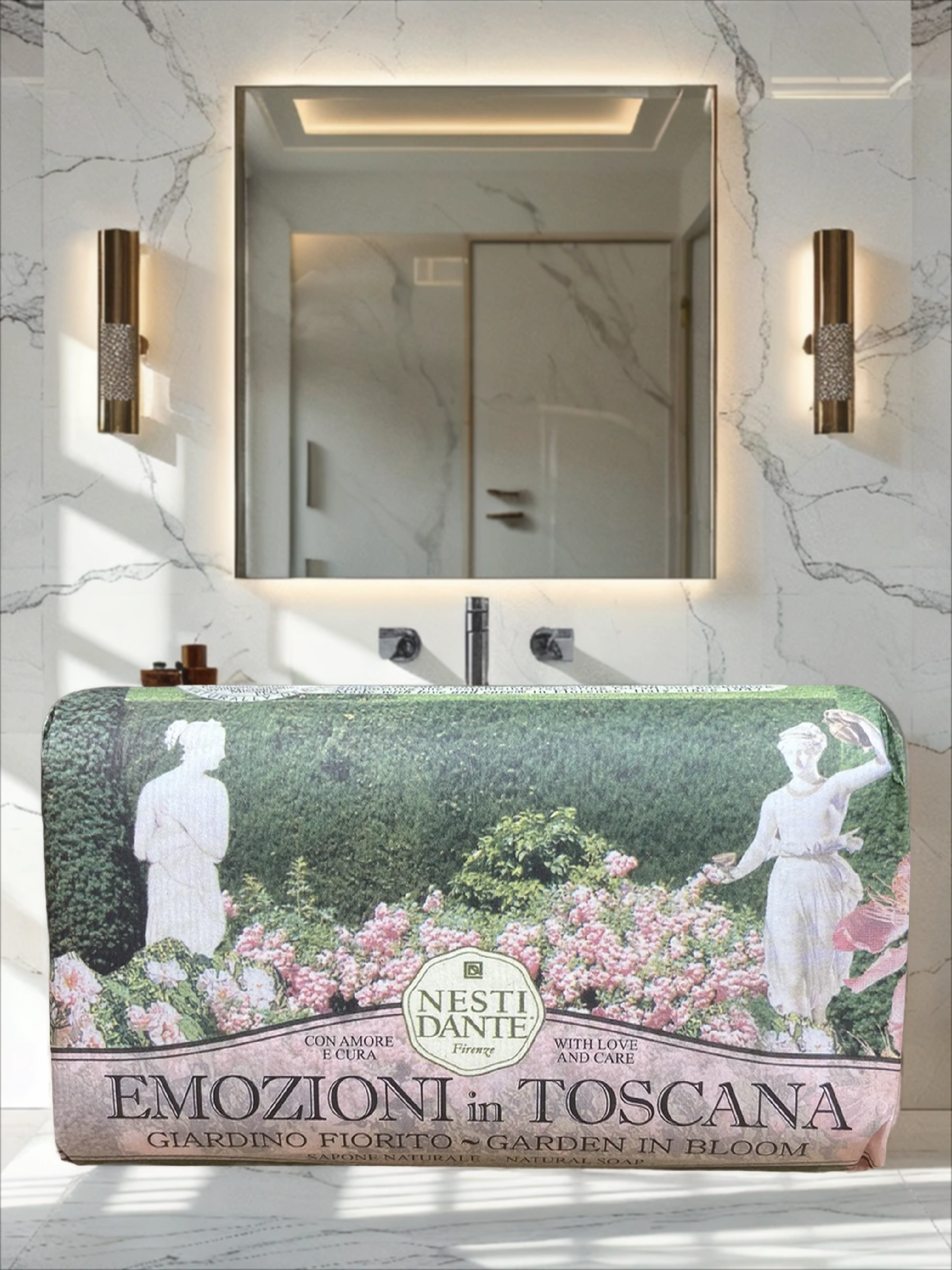 Nesti Dante Emozioni in Toscana Natural Soap Garden in Bloom Мыло натуральное Цветущий сад 250 гр