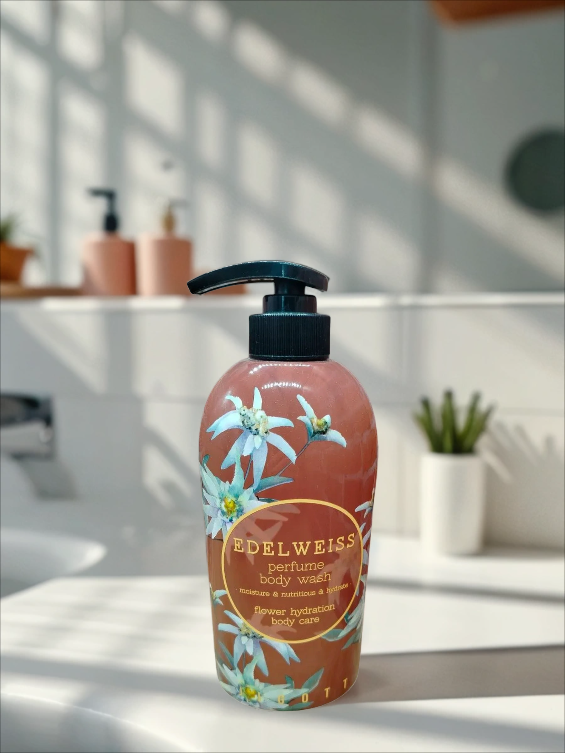 Jigott Perfume Body Wash Edelweiss Гель для душа парфюмированный Эдельвейс 750 мл