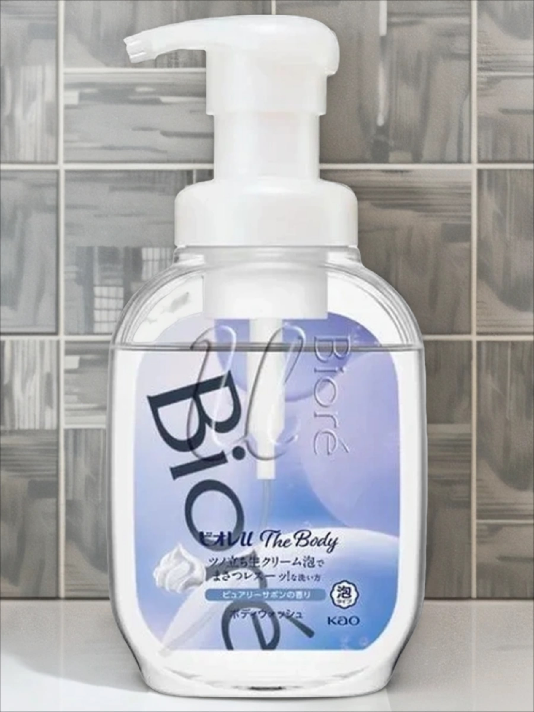 Kao Biore u The Body Foam Pure Savon Мыло-пенка для душа с ароматом Освежающего мыла 540 мл