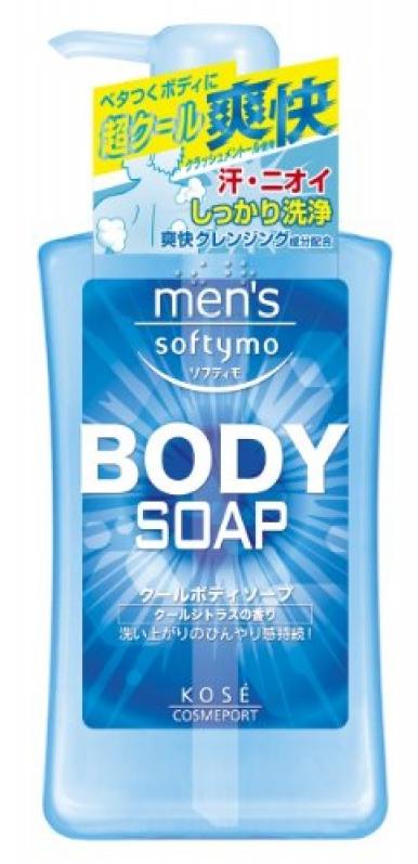 Kose Cosmeport Men's Softymo Мужской гель для душа с охлаждающим эффектом и цитрусовым ароматом 550 мл