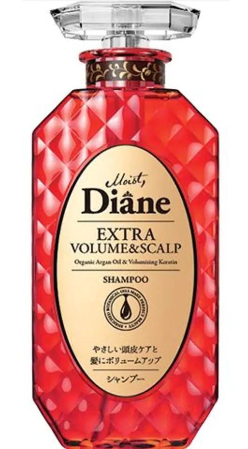 Moist Diane Extra Volume & Scalp Шампунь кератиновый без силиконона и сульфатов с аргановым маслом Объем и уход за кожей головы 450 мл