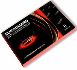 Eurogard Инсектицидные ловушки для уничтожения тараканов 6 шт