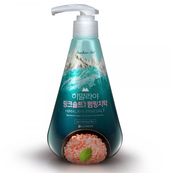 LG Perioe Pumping Himalaya Pinksalt Зубная паста гелевая с розовой гималайской солью Ледяная мята 285 гр