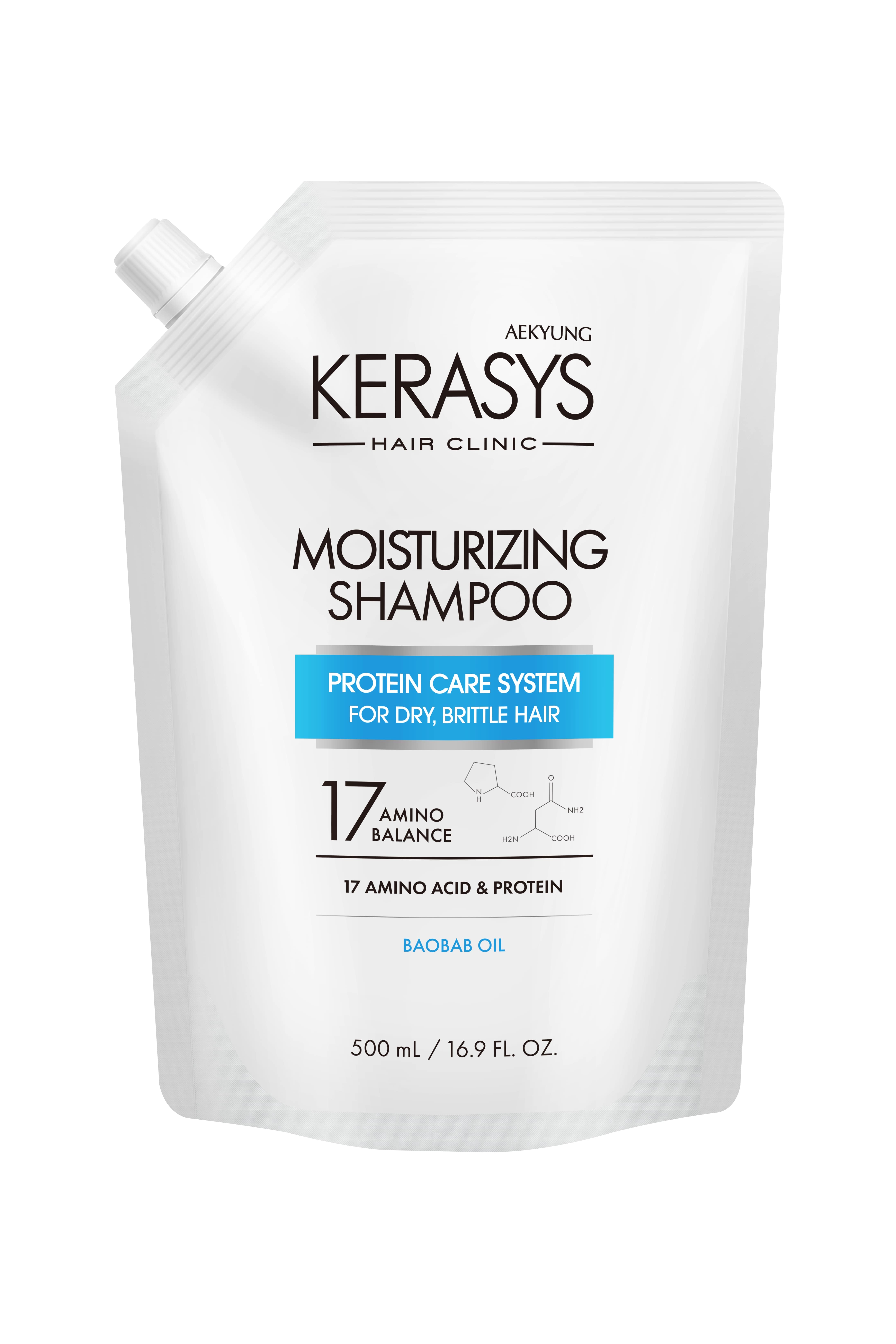 Aekyung Kerasys Moisture Шампунь для волос Увлажняющий 500 мл запасной блок