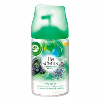 Air Wick Freshmatic Life Scents Сменный аэрозольный баллон к автоматическому освежителю воздуха многослойный аромат Утренний лес 250 мл