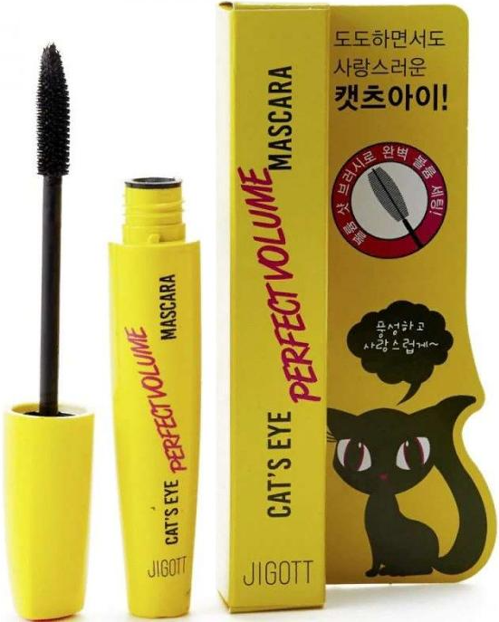 Jigott Cat's Eye Perfect Volume Mascara Тушь для ресниц придающая объем 12 гр