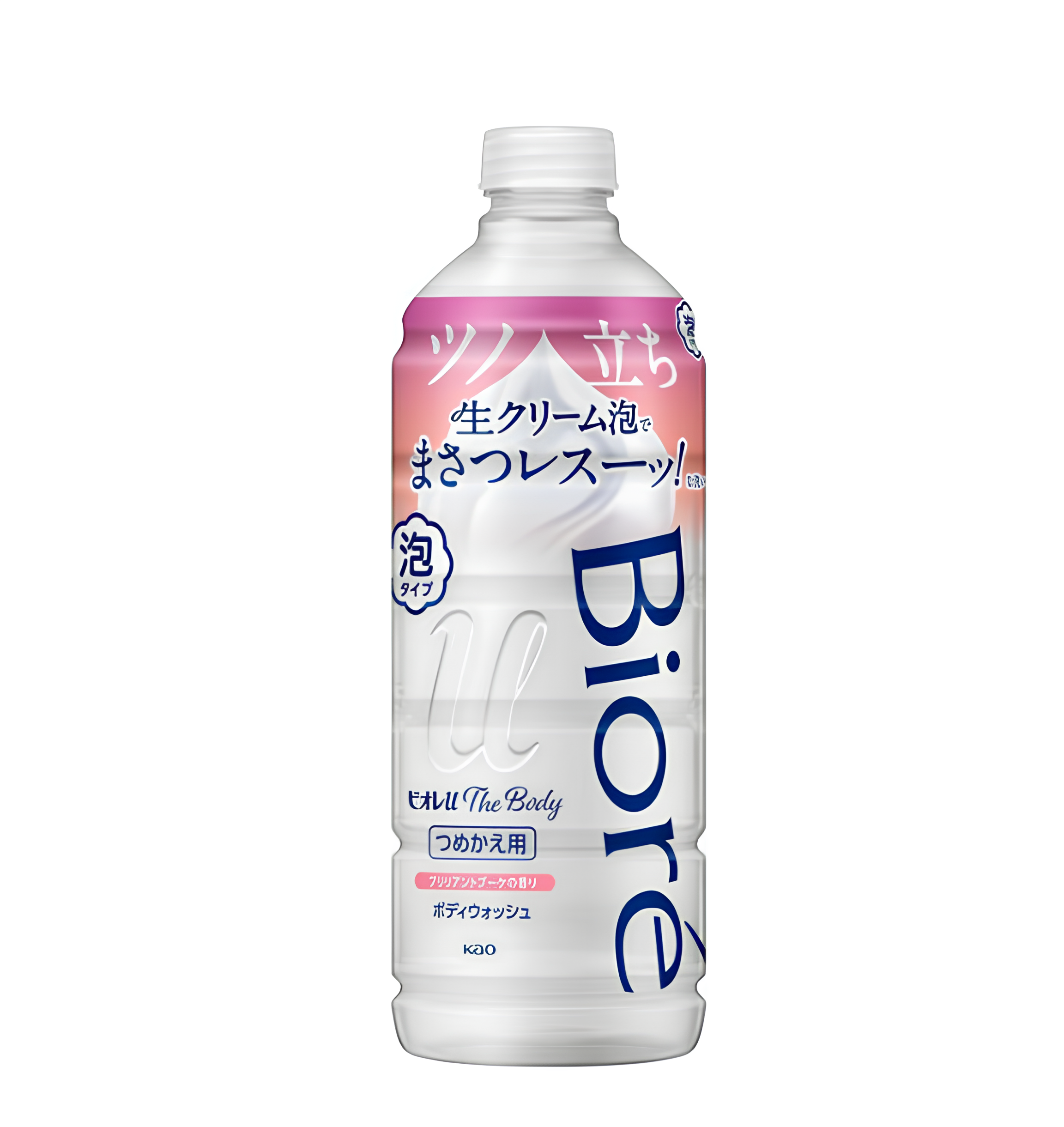 Kao Biore u The Body Foam Brilliant Bouquet Мыло-пенка для душа с цветочным ароматом 440 мл запасной блок