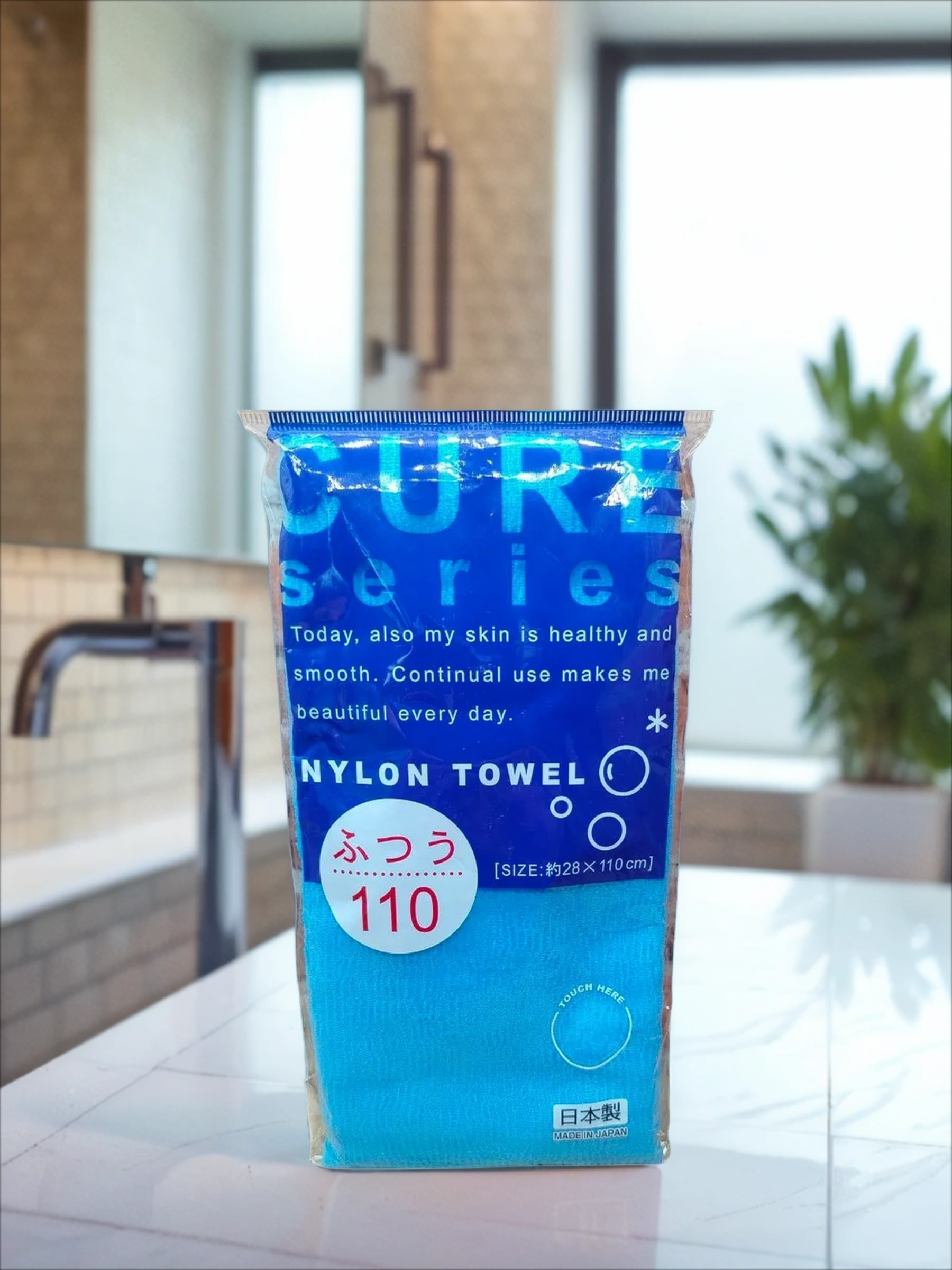 Ohe Cure Series Blue Мочалка жесткая Голубая