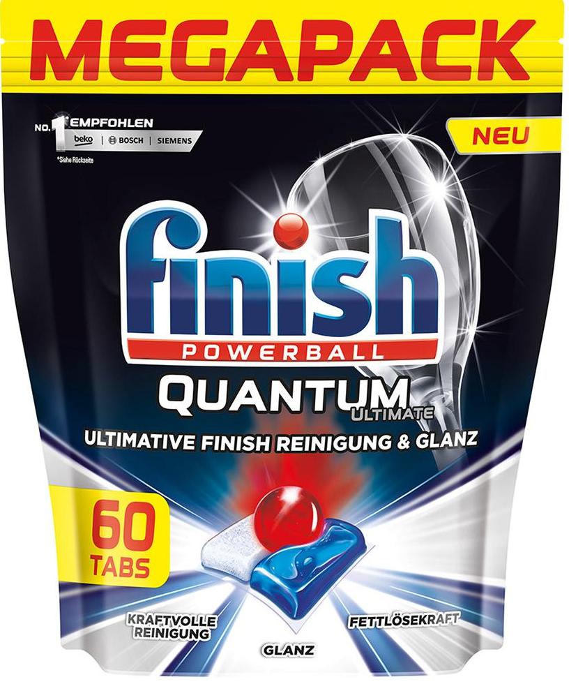 Finish Quantum PowerBall Капсулы для посудомоечных машин 60 шт в zip-пакете