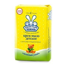 Ушастый нянь Крем-мыло детское с Алоэ вера и подорожником 90 гр