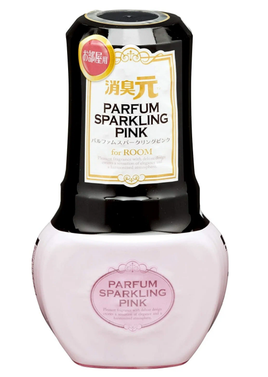 Kobayashi Oheyano Shoshugen Parfum Sparkling Pink Жидкий дезодорант для комнаты с ароматом Жасмина, розы и персика 400 мл