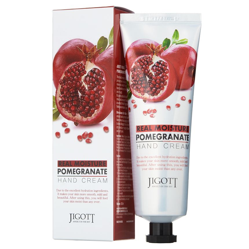Jigott Real Moisture Pomegranate Крем для рук с экстрактом граната 100 мл