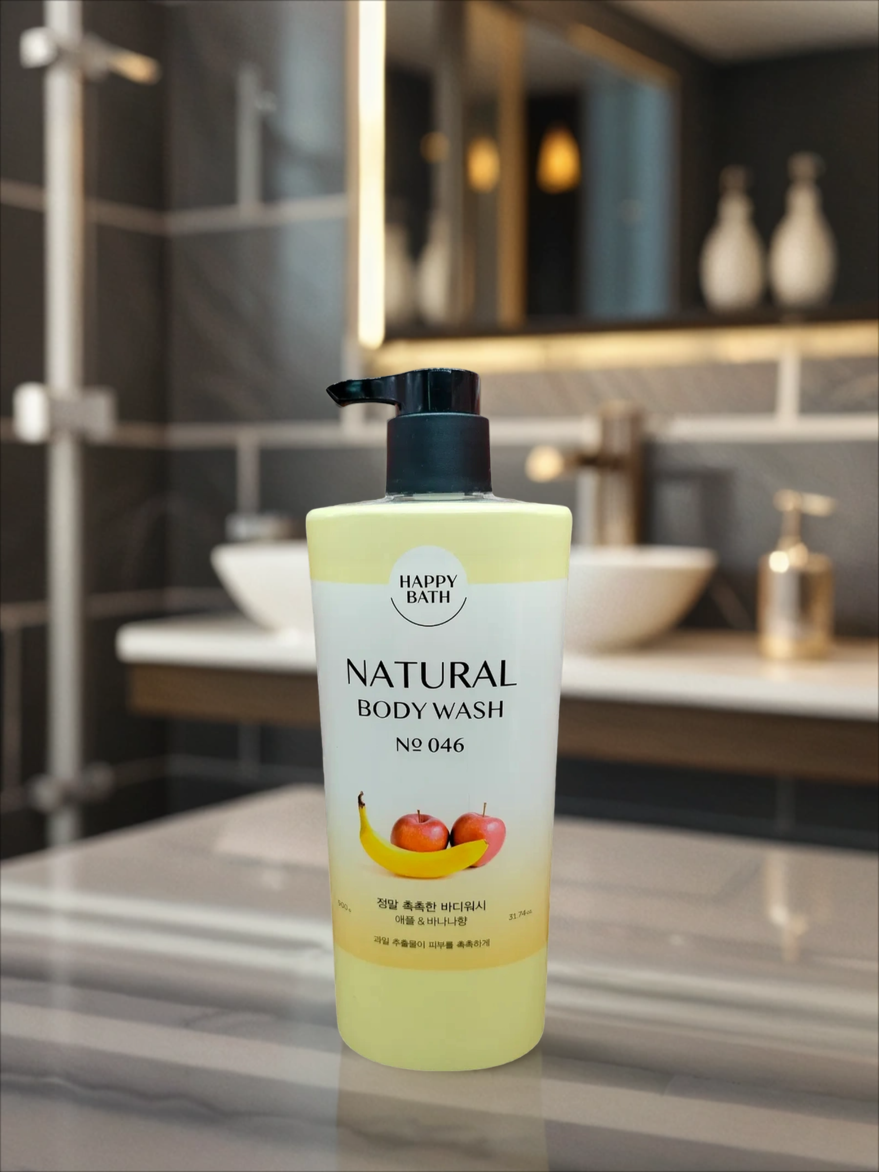 Happy Bath Natural Body Wash № 046 Гель для душа увлажняющий с экстрактом фруктов 900 гр
