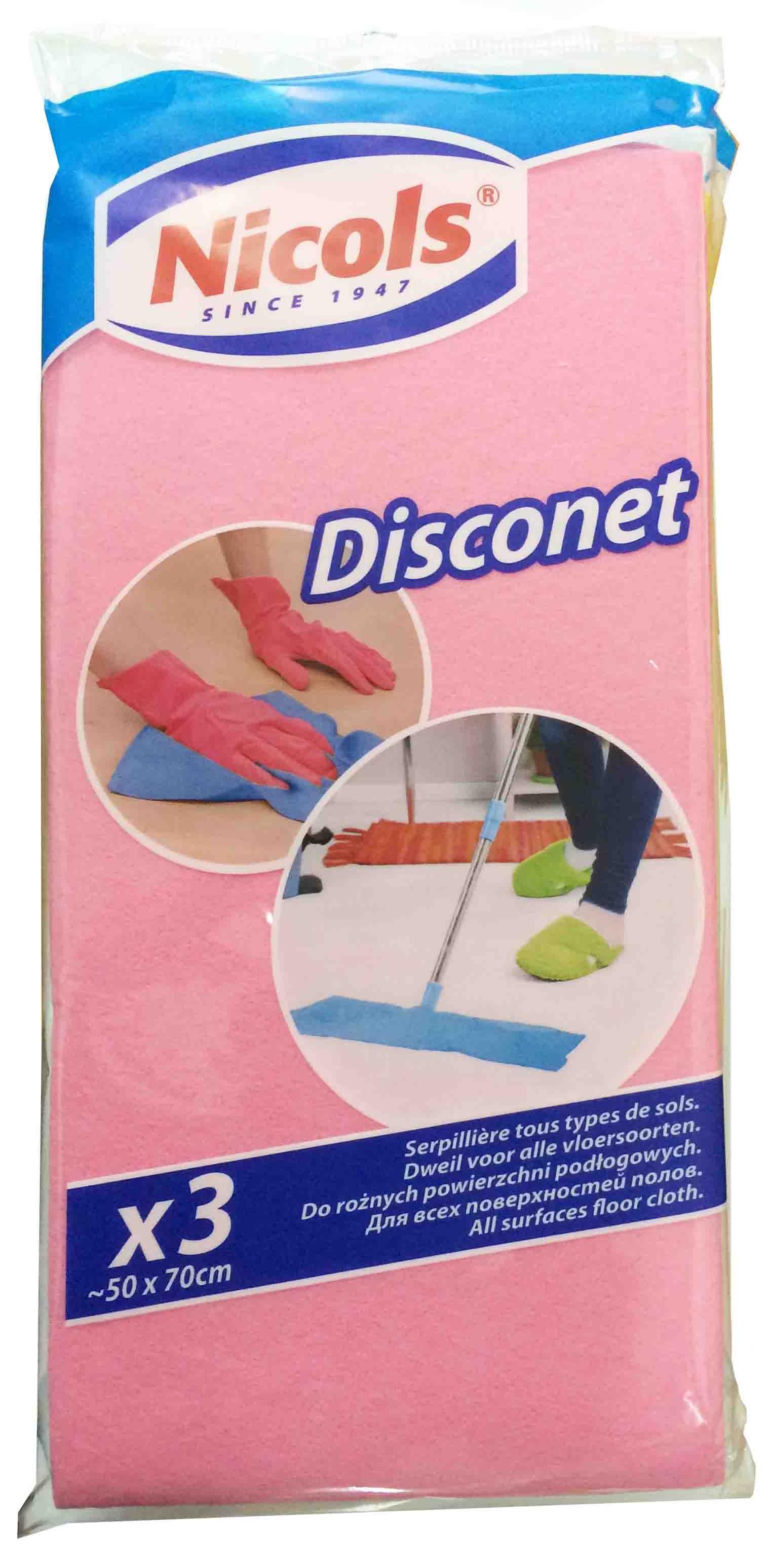 Nicols Disconet Cалфетки для пола 50*70 см 3 шт