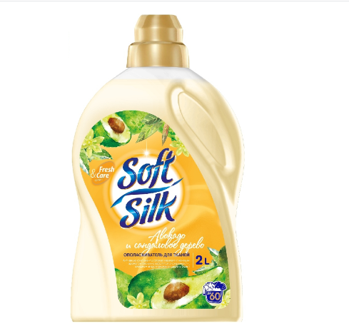 Romax Soft Silk Ополаскиватель для белья Авокадо и Сандаловое дерево 2 л на 33 стирки