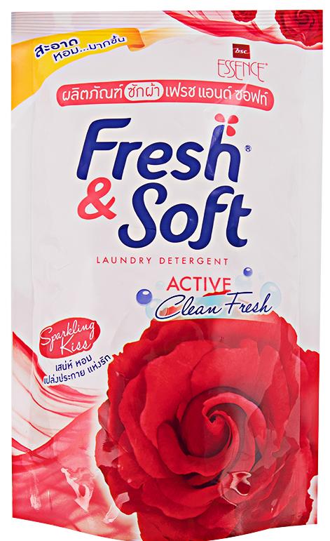 Lion Essence Fresh&Soft Sparkling Kiss Гель для стирки белья Игристый поцелуй 400 мл в мягкой упаковке