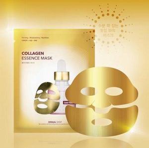 Dermal Shop Gold Flash Фольгированная коллагеновая маска для лица c аденозином и пептидами